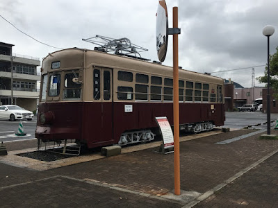 路面電車の車両展示