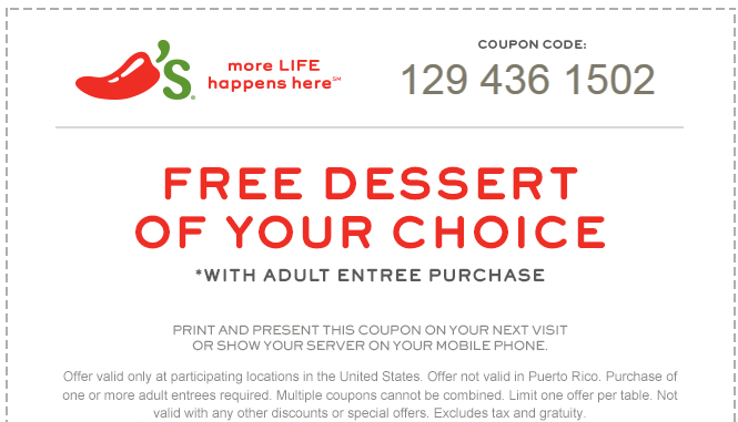 chilis coupons 2018