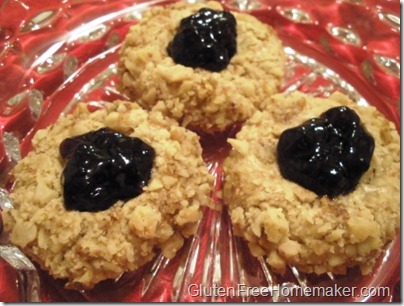 thumbprint cookies on plate 2