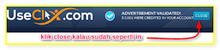 panduan cara klik iklan di useclix