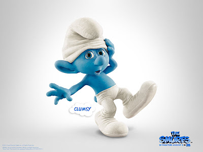 The Smurfs movie official poster of clumsy