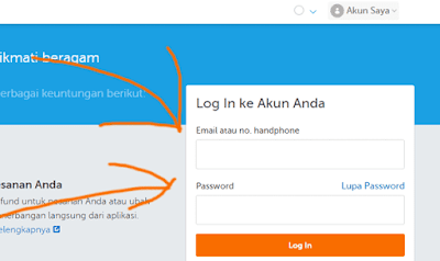 login akun traveloka