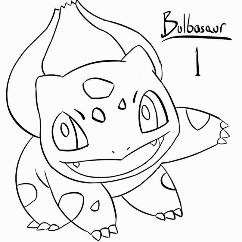 Bulbasaur Coloring Pages - Free Pokemon Coloring Pages