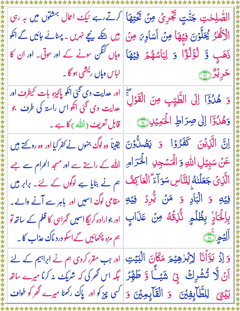 Quran,Surah  Al-Hajj with Urdu Translation,Quran with Urdu Translation,