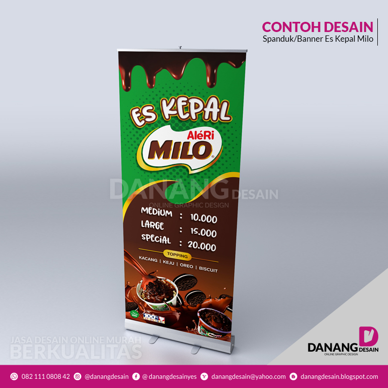 Contoh Desain Spanduk Banner Es Kepal Milo - Contoh Desain 