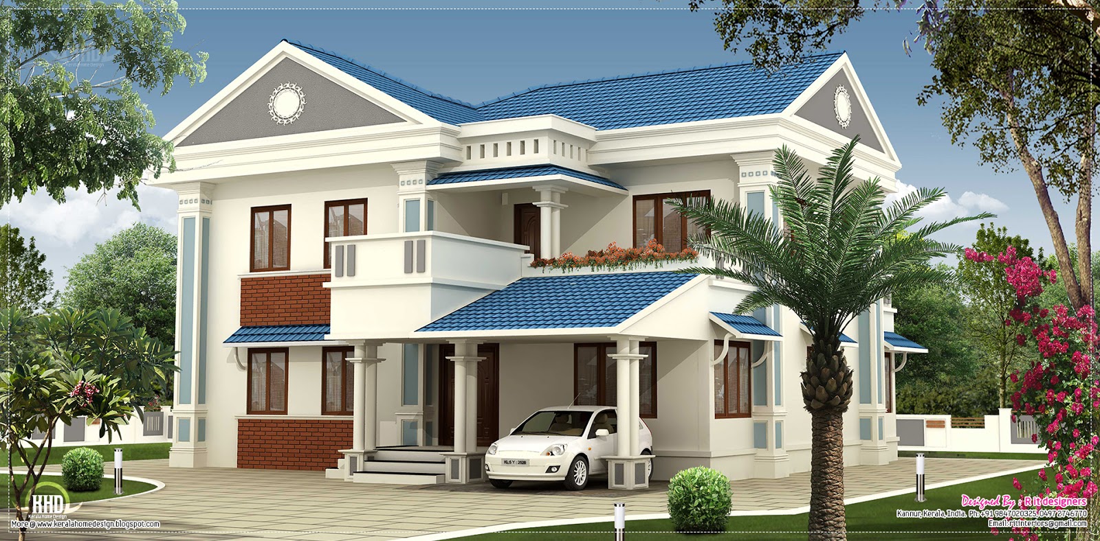 2000 sq feet Beautiful villa elevation design Home  