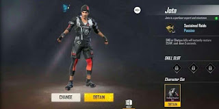 Jota Free Fire Character