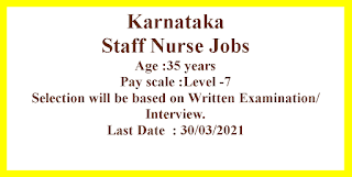 Staff Nurse Jobs in Karnataka
