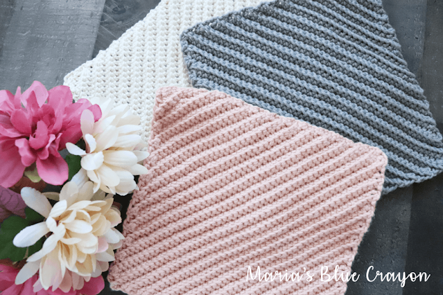 textured dishcloth pattern