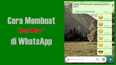 Cara Membuat Baca Selengkapnya WhatsApp