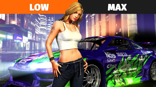 Need for Speed: Underground (2003) Low vs. Max Graphics Comparison