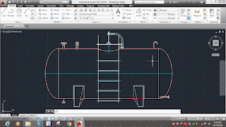 Fuel tank in autocad