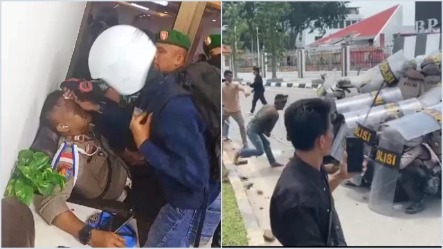 Demo Rempang Galang di BP Batam Berujung Rusuh, 22 Petugas Terluka 44 Pengunjuk Rasa Ditangkap