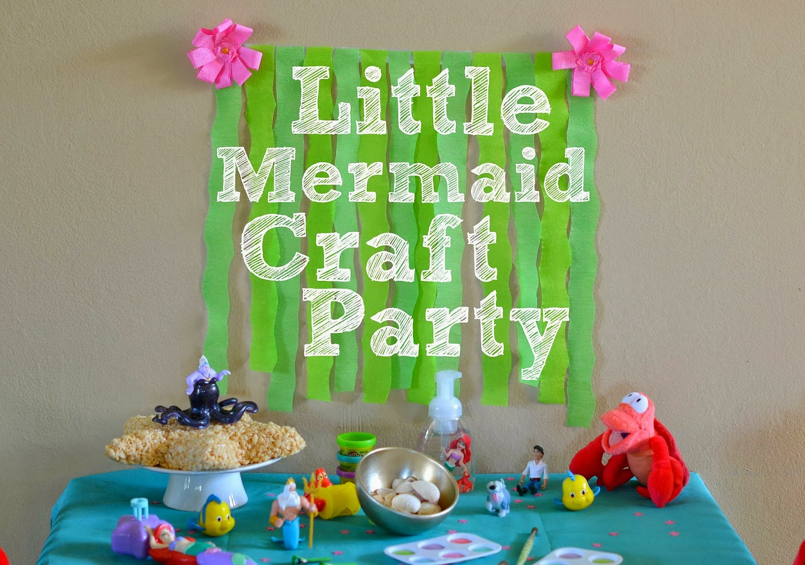 Mommy Testers The Little  Mermaid  Craft Party  DIY  