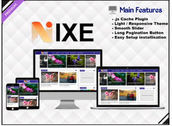 Nixe - Modelo de Blogger de Notícias e Revistas