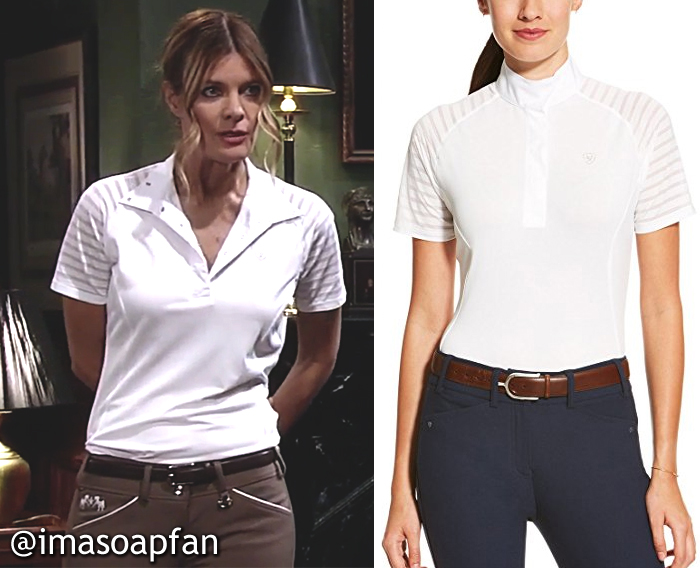 Nina Reeves, Michelle Stafford, White Riding Shirt, Ariat, GH, General Hospital