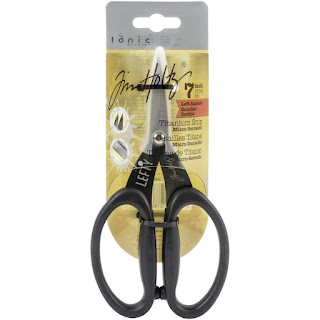 Tim Holtz Right and Left Handed Non-Stick Micro Serrated Tim Holtz Scissors, 7 inch