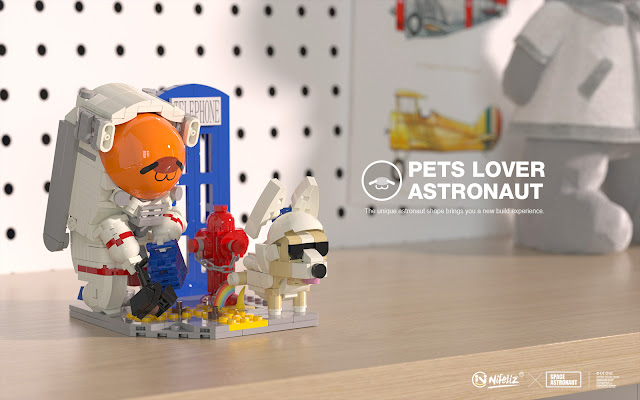 Nifeliz Pet Lover Astronaut Compatible With Lego
