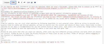 Cara Mudah Membuat Laman Disclaimer di Website atau Blog Untuk Adsense