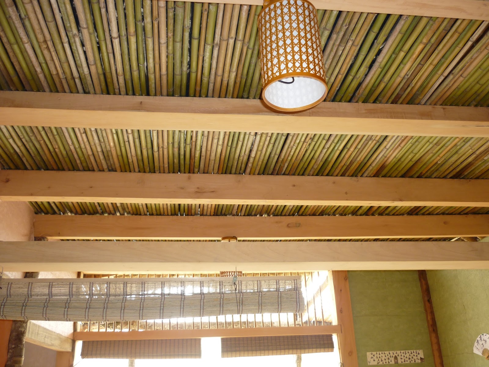 Ide Spesial 44 Plafon  Kulit Bambu 