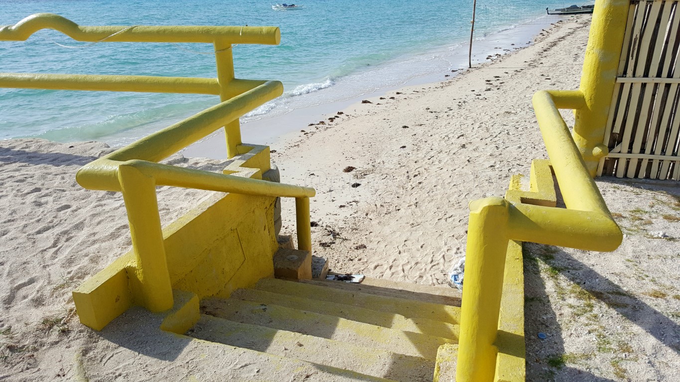 illegally built structures of Marlin's Beach Resort in Sta. Fe, Bantayan Island