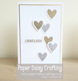 Meant to Be Stiched Be Mine Stampin Up wedding cards