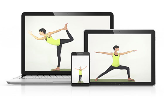  Des cours de Yoga compatibles avec tous les appareils.