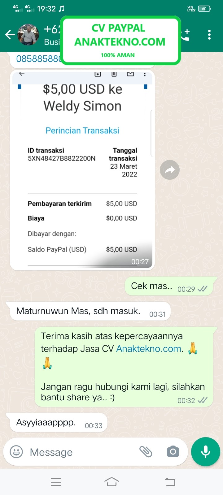 Situs jual beli saldo Paypal 24 jam