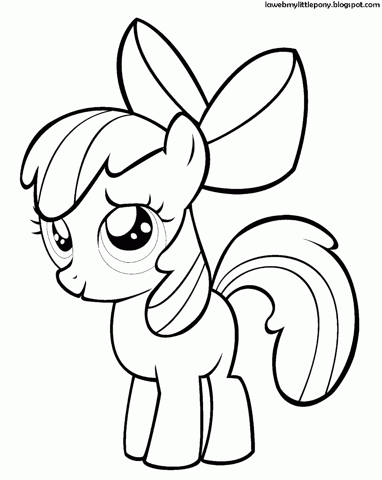 My Little Pony: Dibujos para colorear de Apple Bloom de My 