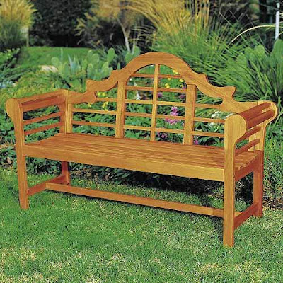 wooden garden bench