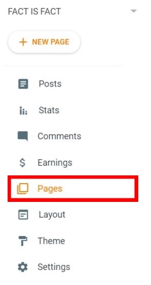 Page Tab Blogger