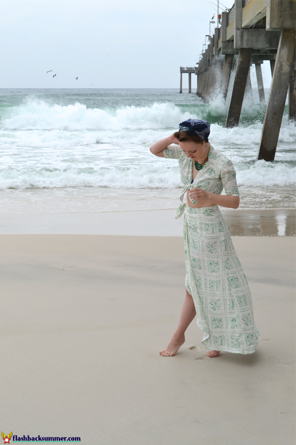 Flashback Summer: Wearing History "Sunkissed Sweetheart" 1940s Sarong Separates