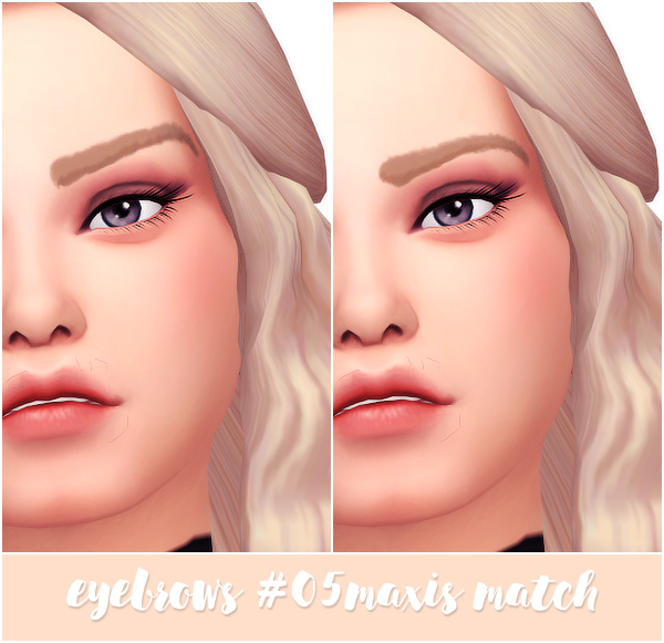 2 maxis match eyebrows - crazycupcake