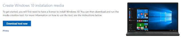 Windows 10 media creation tool