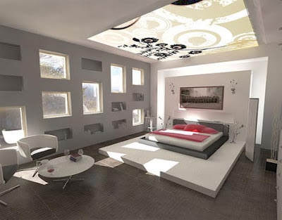 Modern minimalist bedroom