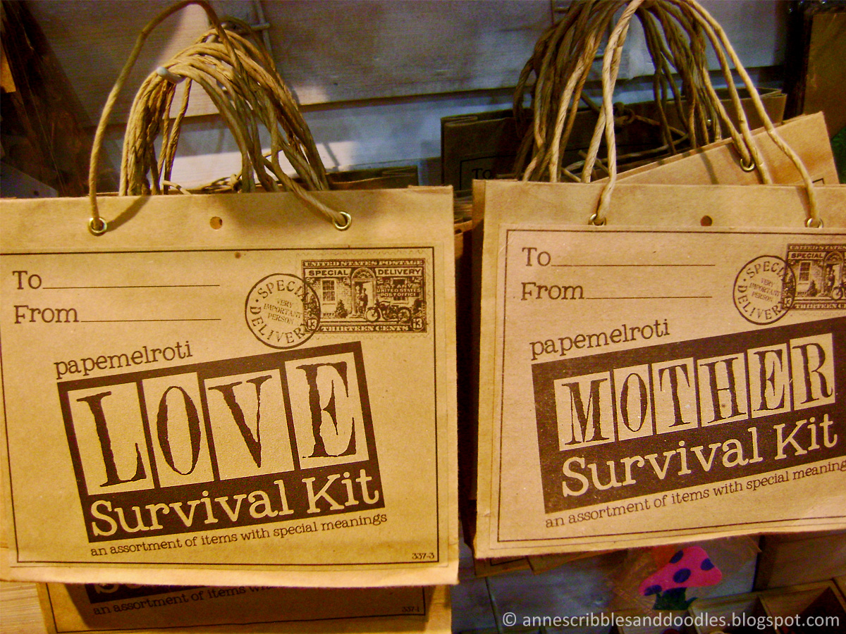 Papemelroti Gift Shop: Survival Kit | Anne's Scribbles and Doodles