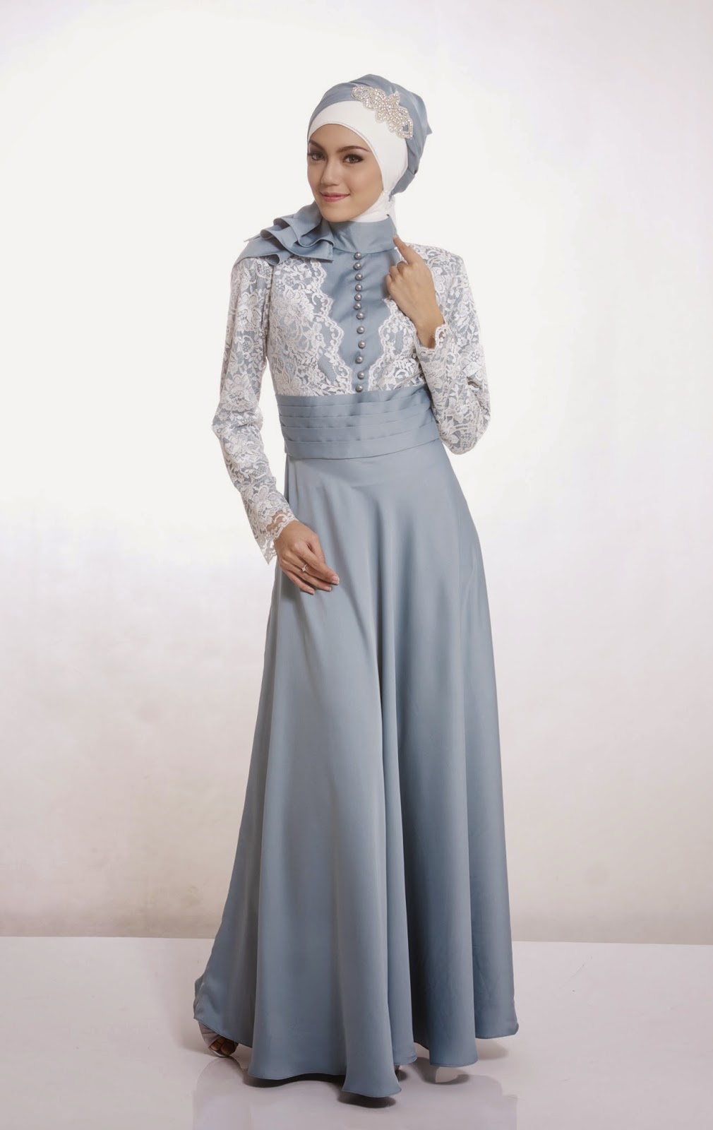 10 Model Baju Pesta Muslimah Terpopuler 2020