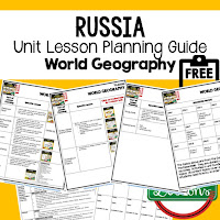 Russia geography lesson plans, world geography lesson plans, geography activities, world geography games, world geography middle school, world geography high school