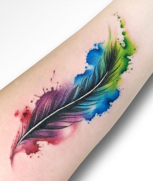 Feather Tattoos: Designs, Concepts and Meanings