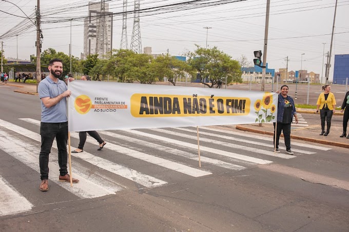 Blitz sobre o Setembro Amarelo conscientiza população em Cachoeirinha