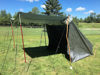 tent in yard