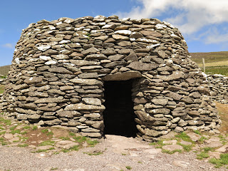 Stone beehive hut at Fahan, Dingle Peninsula, Kerry, Ireland
