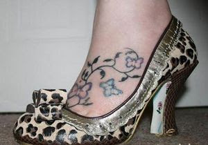 Tribal Tattoo on Women's Ankle