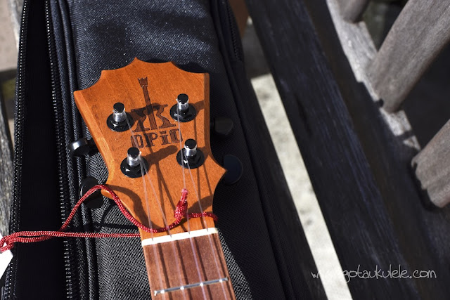 KoAloha Opio Spruce Tenor Ukulele headstock