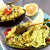 GUACAMOLE WITH DRIED TOMATOES AND CAPERS