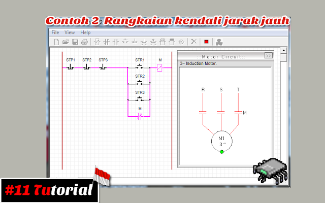 Contoh 2 Rangkaian kendali jarak jauh | Tutorial bahasa Indonesia #11