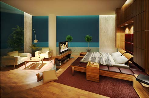 The master bedroom modern idea by Semsa Bilge