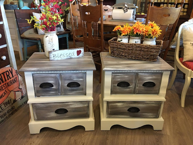 matching night stands with cup pulls