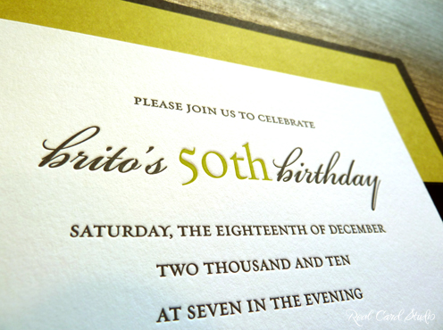 50th birthday party invitations. 50th Birthday Party Invitation