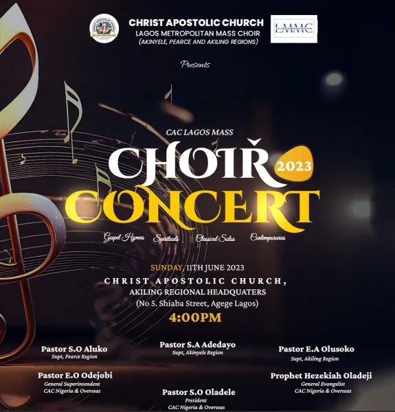 CAC Lagos Metropolitan Choir Is Set To Stage A World-Class Musical Experience